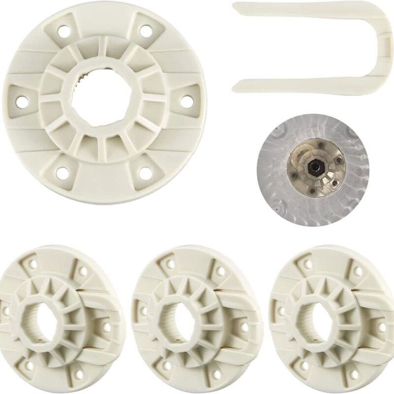 Ersatzteile Für Die Trommelantriebsnabe Von Waschmaschinen. Original-kompatibles Teil: W10528947. Kompatible Naben Aus Verstärktem Nylon: W10396887.