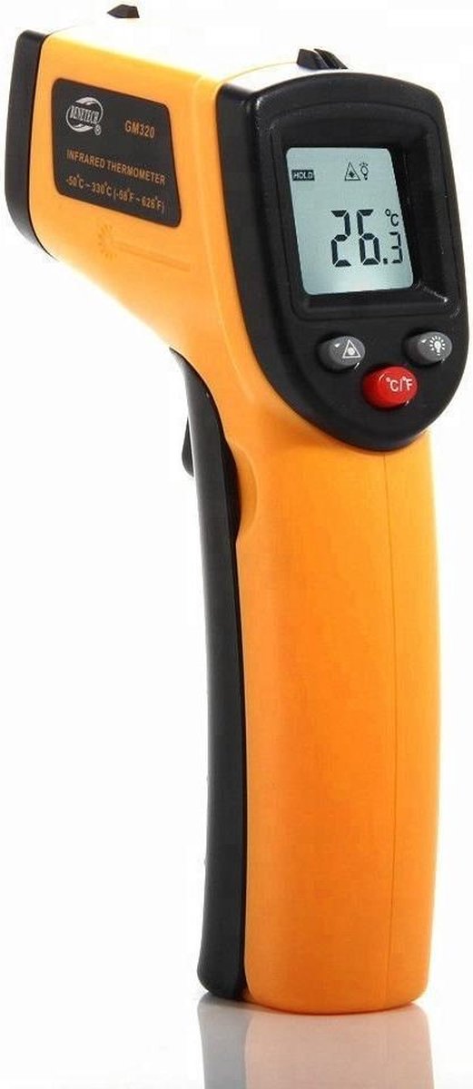 Gewerbliches Infrarot-wärmemessgerät – Drahtloses Temperaturmessgerät, -50 Bis 380 °c – Pyrometer – Mit Laser – Rohrmessgerät – Oberflächenmessung – Drahtlos