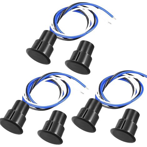 Rc-36 3-draht Nc + No Magnetischer Türschalter Aus Eisen, Einbau-sicherheits-fenster-tür-kontaktsensor, Alarm-magnetschalter (3er-pack)