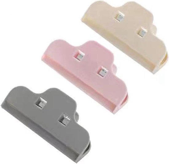 6 Multifunktionale Beutelclips Farbige Chipstütenclips Zur Aufbewahrung Von Lebensmitteln Geeignet Für Büro Und Zuhause Snack Und 6 Stück 3 3