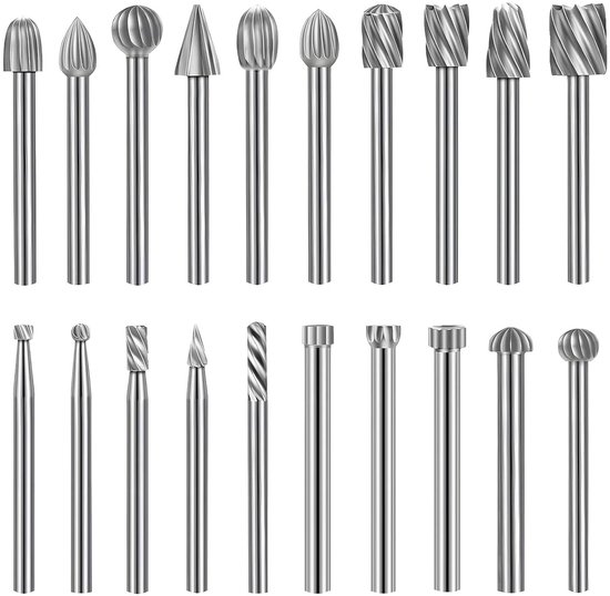 20 Teiliges Hss Fräs Und Bohrset Für Holz , Metall Und Dremel Bearbeitung, Inklusive Fräs Und Schneidwerkzeugen Für Präzises Arbeiten
