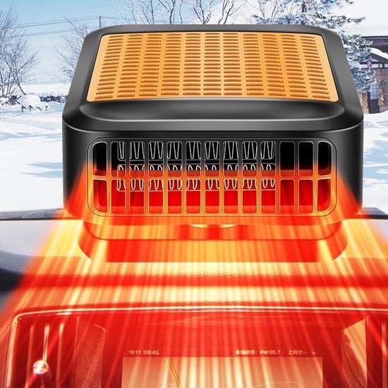 12 V 200 W Autoheizung Tragbare Verstellbare 2-in-1-heizung Mit Batteriestecker 360 Drehbarer Windschutzscheibenentfroster Und Entwässerer Für