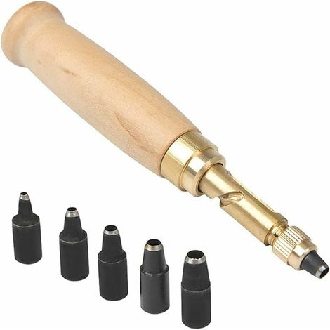 Automatischer Lederahle Mit 6 Spitzen (1,5 Bis 4 Mm) Für Gürtel Und Näharbeiten