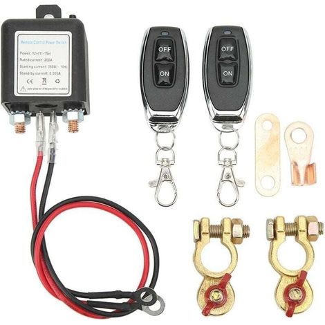 Ferngesteuerter Batterietrennschalter, Kfz-batterietrennschalter, Netzschalter Mit Ferngesteuerter Kupferklemme (12v200a)
