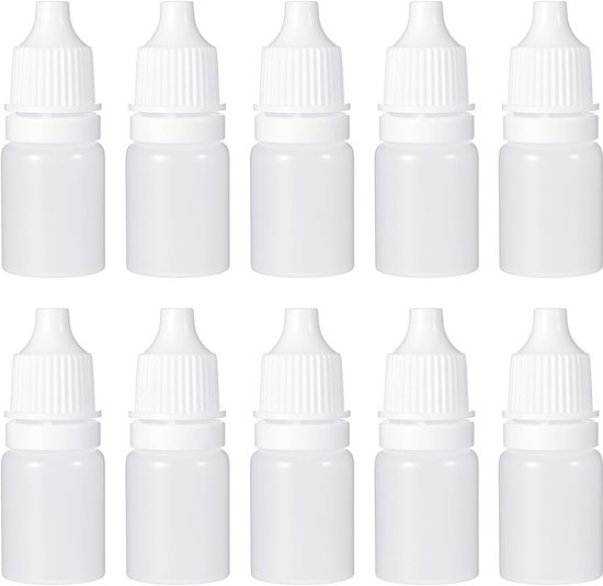 10 Stück 5-ml-tropffläschchen Aus Kunststoff, 5-ml-pipettenfläschchen, Leere Augentropffläschchen, Ideal Für Reisen Und Diy-projekte