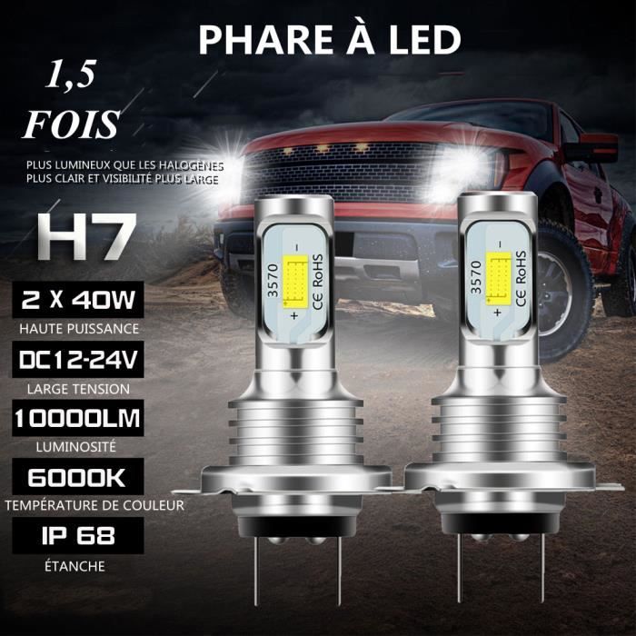 H7 Led-autoscheinwerferlampe – 2 Stück – 10000 Lm