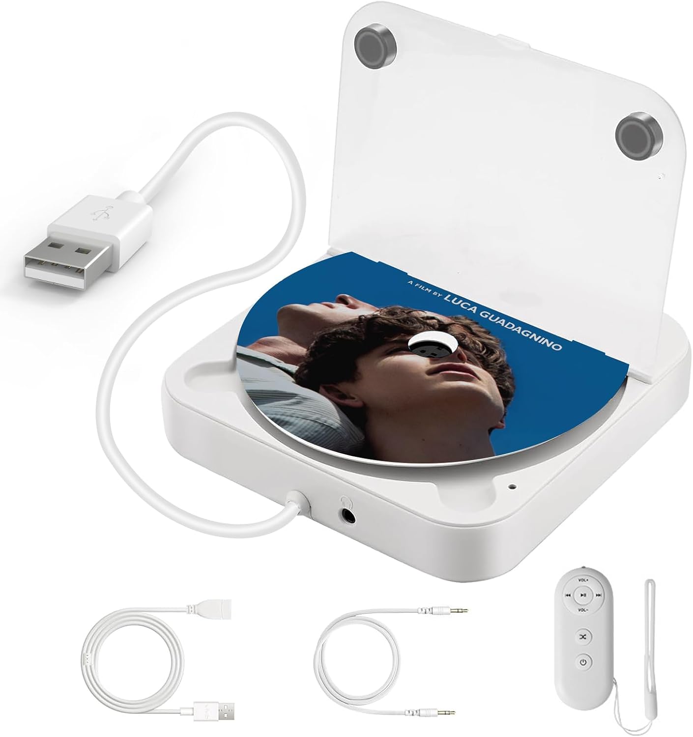 Tragbarer Auto-cd-player Externer Cd-player Mit Usb-/aux-anschluss, Plug & Play Für Autoradio, Laptop Und Fernseher
