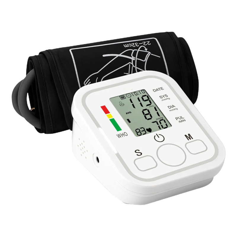 Elektronisches Blutdruckmessgerät Zk-b869 Für Den Oberarm Mit Speicher Für 99 Messungen Und 2 Herzfrequenztests. Großes Lcd-display Für Den Heimgebrauch.