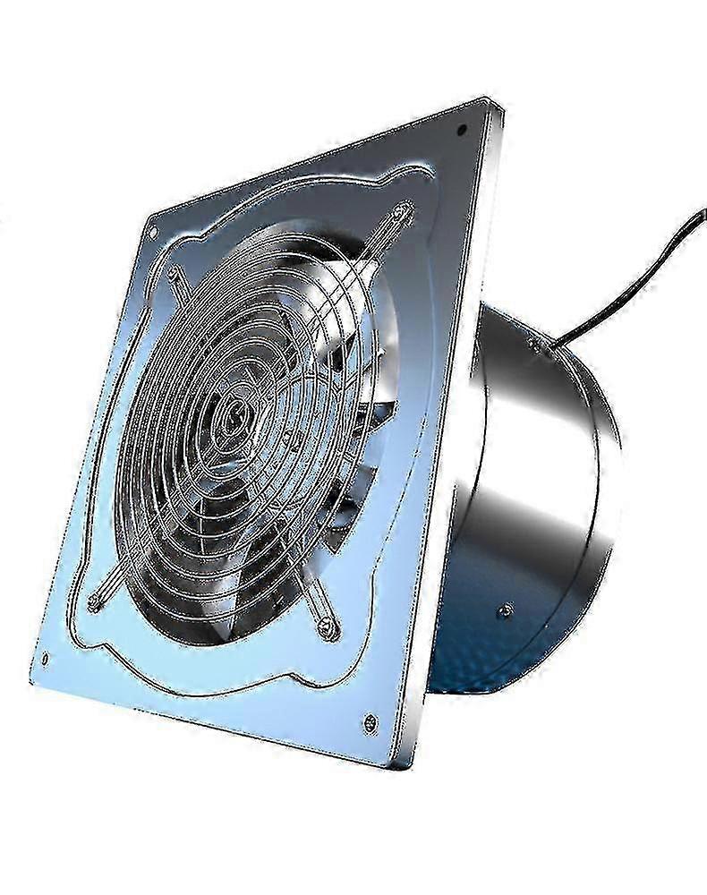 Ventilateur D'Extraction En Ligne 6/7/8 Pouces, Conduit De Ventilation, Pour Salle De Bain, Cuisine, Mur, Fenêtre, Acier Inoxydable, Aérateur De Grenier, Édition C