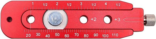Anreißwerkzeug Für Holzbearbeitung – Anreißlehre Zum Zeichnen Von Kreisen Und Linien – Verstellbarer Kreis – 110 Mm Messbereich – Aluminium