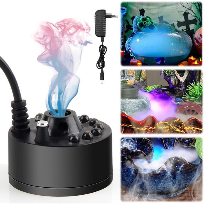 Ultraschallvernebler – Marsee – Springbrunnen-wasserzerstäuber – 350 Ml/h – Regenbogenfarben – 10 X 9,5 X 6 Cm