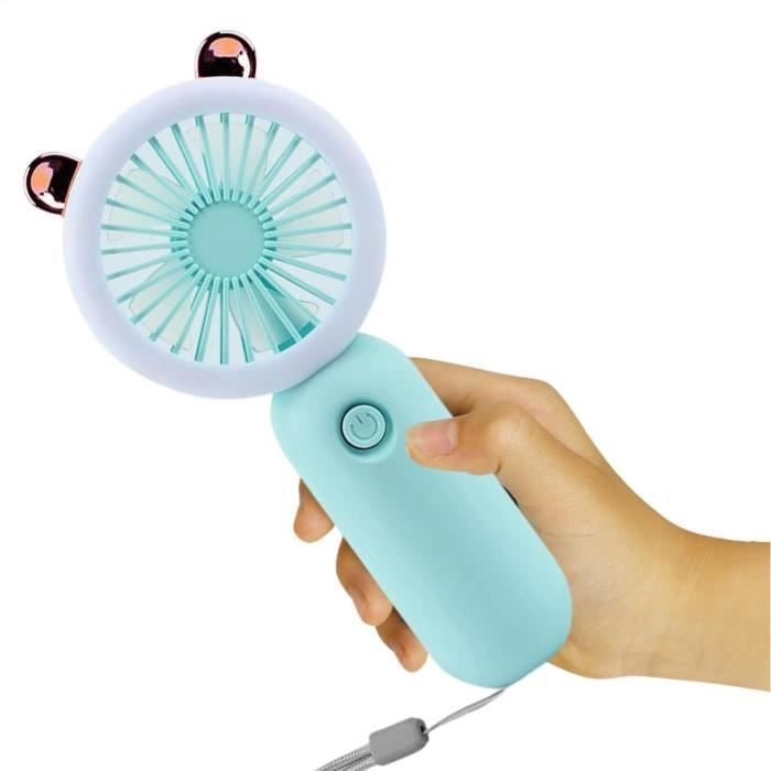 Mini-tragbarer Ventilator Tragbare Mini-usb-ventilatoren, Verstellbar, Usb-aufladbar Mit Led-nachtlicht Für Kinder, A[1116]