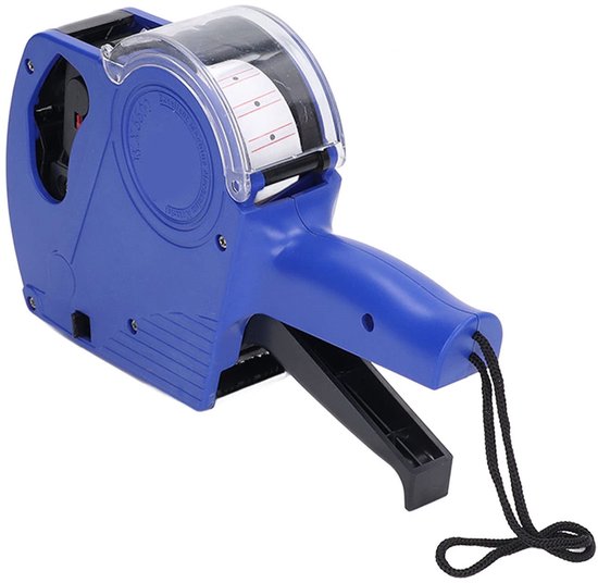 Solidchoice Manueller Etikettendrucker Tragbarer Preisauszeichner 8-stellig Blauer Etikettendrucker Etiketten Für Den Heimgebrauch Geeignet Farbe