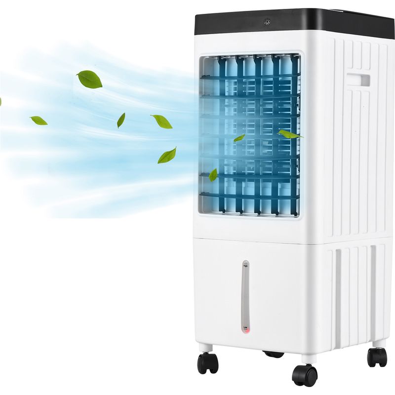 Climatiseur Portable Ventilateur Évaporatif 3 Vitesses – Timer 7h – Contrôle À Distance – Pour Chambre Et Bureau