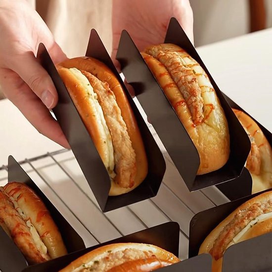 2 Vielseitige, Antihaftbeschichtete U Förmige Backformen Zum Backen Von Schweinekotelett Röllchen Und Baguettes Leicht Zu Lösen Platzsparend La
