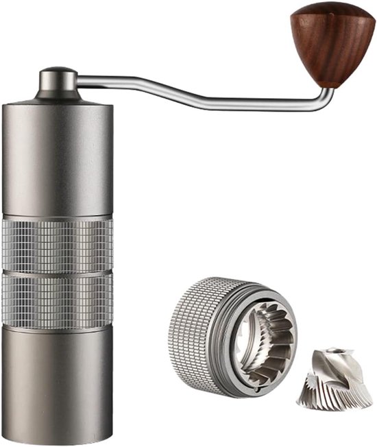 Manuelle Kaffeemühle, Tragbare Edelstahl-kaffeemühle Mit Einstellbaren Mahlgraden, Doppelt Gelagert, Ideal Für Zuhause, Büro, Camping Und Als Geschenk