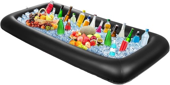 Aufblasbare Ananas-kühlbox (80 X 53 Cm) Mit 6 Becherhaltern – Tropische Schwimmende Bar Für Getränke Und Snacks, Für Pool-, Strand- Und Gartenpartys