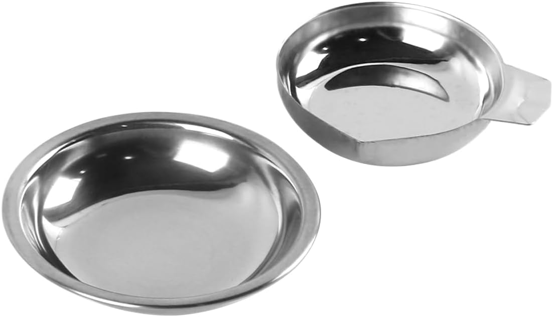 Set Aus 2 Messbechern Aus Edelstahl, Diamant-wiegeschale, Edelstein-wiegeschale, Elektronische Waagenschale, Messschale Für Edelsteinschmuck, Werkzeuge