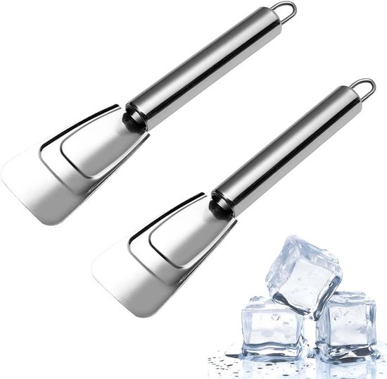 Eiskratzer Aus Edelstahl Abtau Spatel Für Gefrierschrank, Kühlschrank Oder Eisbehälter Silber