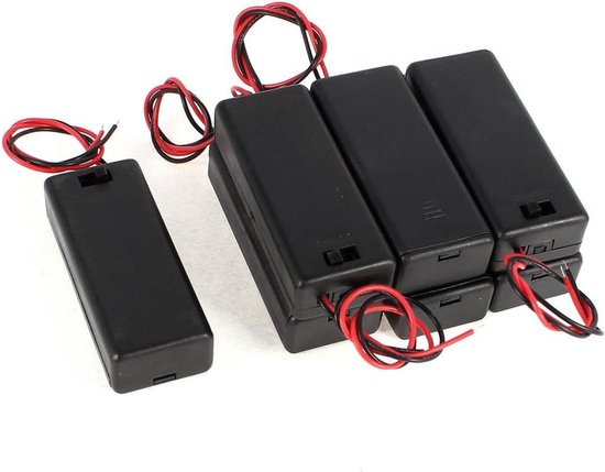 7-teiliges Ein-/ausschalter-set Mit Kunststoffabdeckung Und Halterung Für 2 X 1,5 V Aaa-batterien – Praktisches Zubehör Für Elektronikgeräte