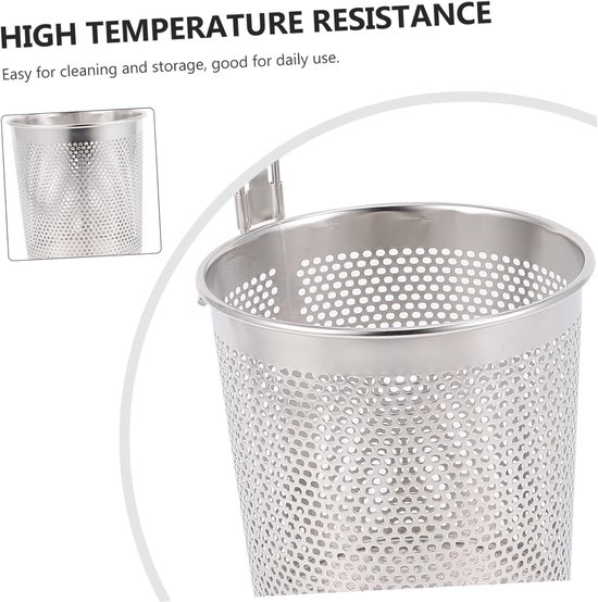 Frittierkorb Siebe & Abtropfsiebe Teigtaschenkorb Nudelsiebkorb Zum Kochen Lebensmittelsieb Silber