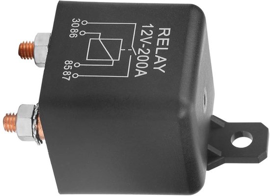 Jhubersproducts – Anlasserrelais – 12 V, 4-polig, 200 A – Robuster Schalter Für Autos – Hohe Qualität – Autoteile – Zuverlässigkeit – Geeignet