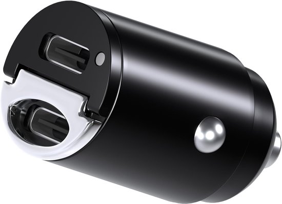 Dual-usb-c-kfz-ladeadapter 65-w-usb-c-schnellladegerät Für Zigarettenanzünder Kompaktes Kfz-ladegerät Für Smartphones Usb-ladegerät Geeignet Für 17 16