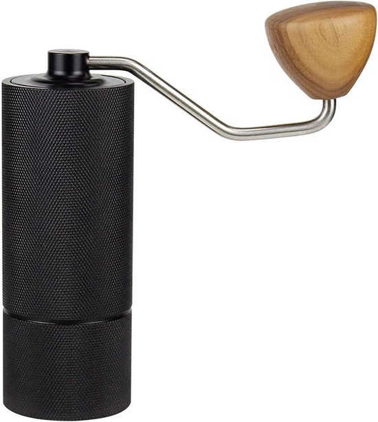 Manuelle Kaffeemühle, Handbetriebene Bohnenmühle, Schwarze Kurbelkaffeemühle, Geschenk Für French-press-kaffee, Kaffeezubehör, Schwarz