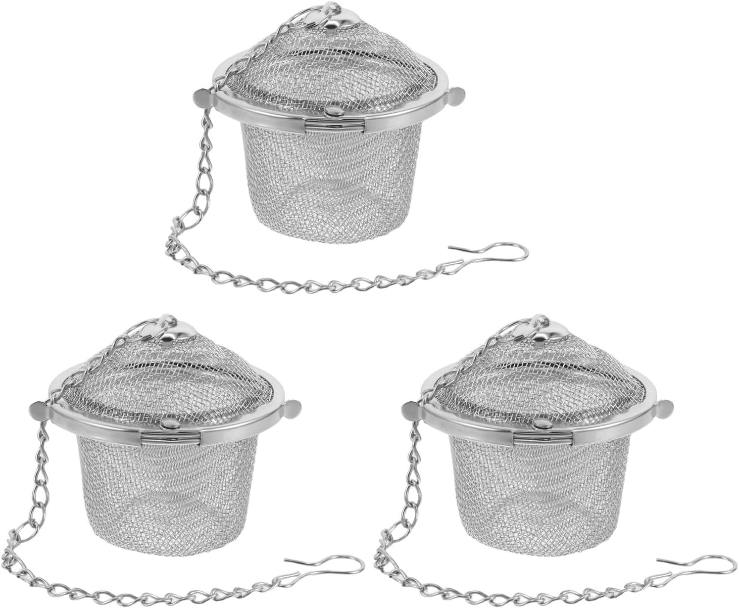 3-teiliger Dampfkorb Aus Edelstahl Zur Schmuckreinigung, Silberfarben, Für Kleine Accessoires, Haushaltspflege, Erreicht Schwer Zugängliche Stellen