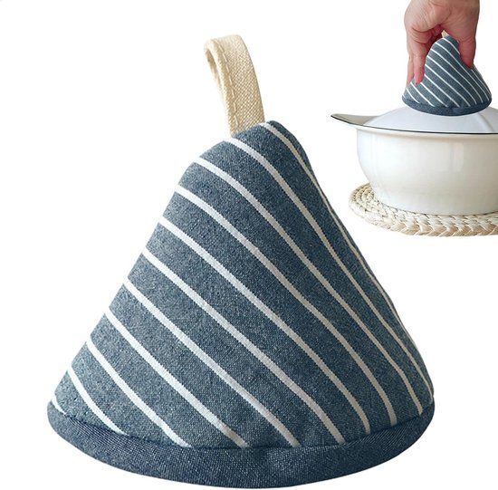 Isolierter Topfdeckelgriff Isolierter Topfknaufschutz Dreieckige Griffhülle Aus Baumwolle Pfannenabdeckung Aus Eisen Und Emaille 12 X 9 Cm Design