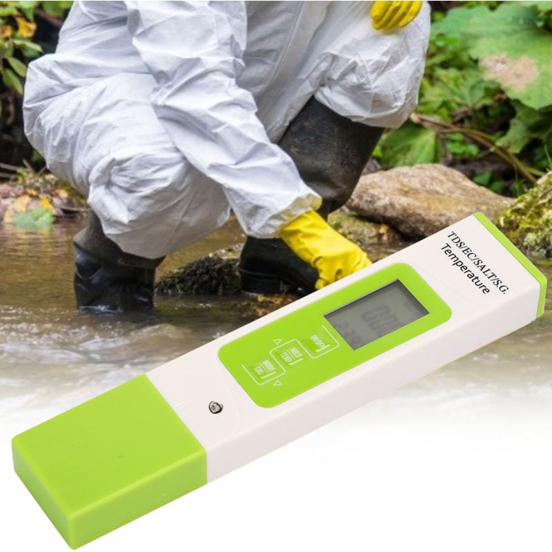C-100 5-in-1 Multifunktions-meerwassertester (salzgehalt, Tds, Ec) Mit Hintergrundbeleuchtung