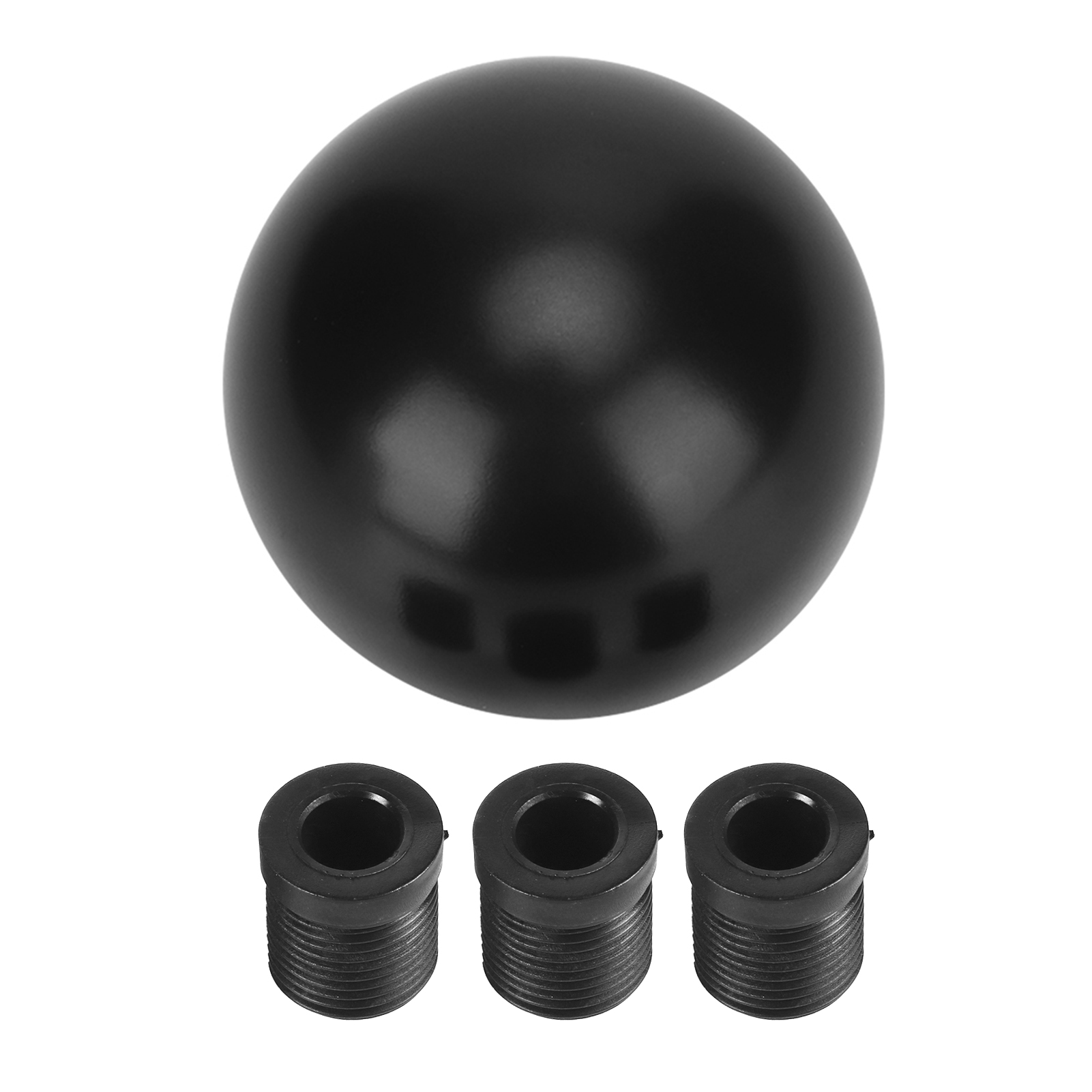 Universeller Adapter Für Schaltknauf Aus Schwarzem Aluminium, Kugelform, Für Autos.