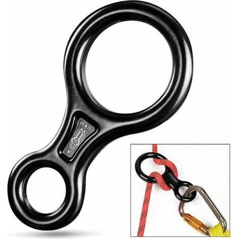 Abseilausrüstung Für Outdoor-aktivitäten, Abseilgeräte, Kletterabseilgeräte, Schutzausrüstung Und Abseilvorrichtungen. (schwarz)