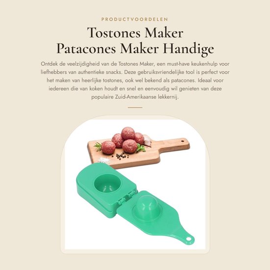 Dailygoody – Tostones-maker – Patacones-maker – Praktisches Küchengerät