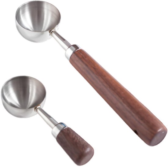 Allecto Kaffeelöffel 2 Stück Holzgriff 30 Ml Für Kaffee Und Tee Spülmaschinenfest Stilvoll Und Langlebig