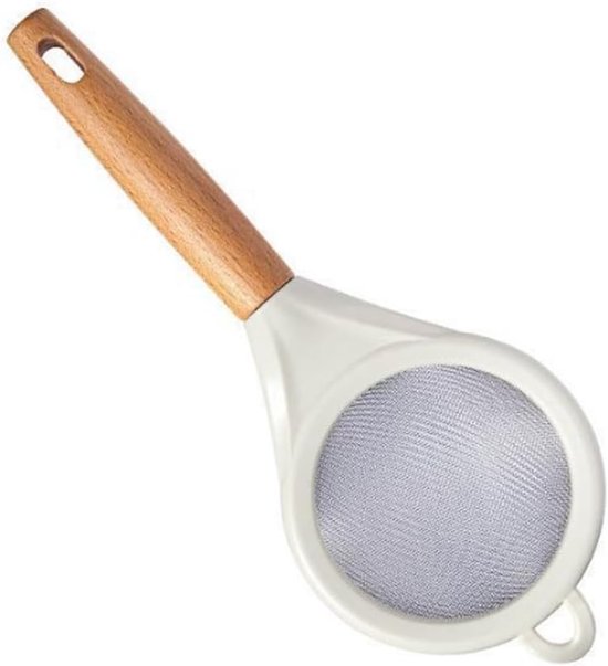 Kleines, Feines Sieb Mit Holzgriff Zum Kochen, Backen Und Abseihen Von Tee, Kaffee Und Säften