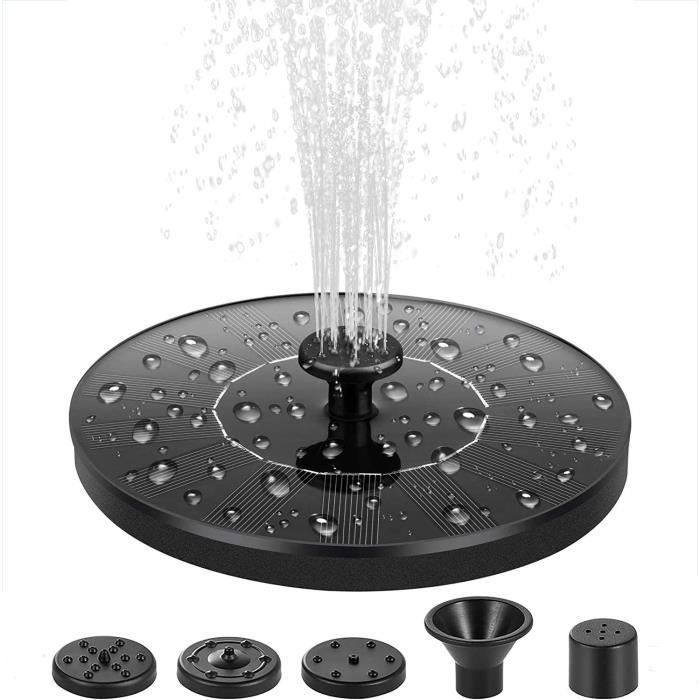 Schwimmende Solar-teichpumpe – Zgeer – Schwarz – Umweltfreundlich – 4 Wasserdüsen – Einfache Installation