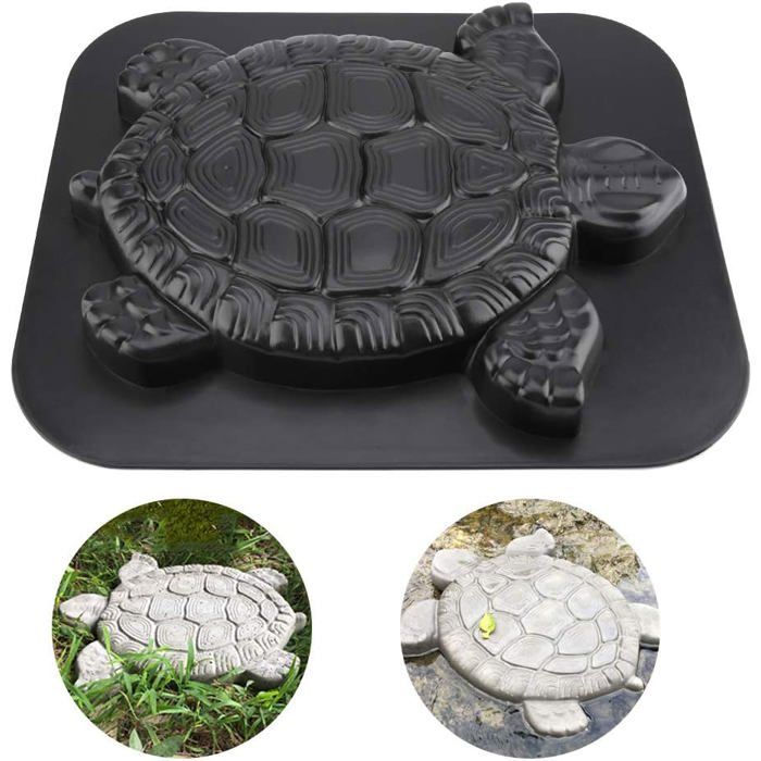 Turtle Kunststoff-pflasterform, Mittelgroß, Für Betonpflastersteine, Trittsteine, Gartenauffahrt, 15,74 X 13,39 X 1,50 Zoll