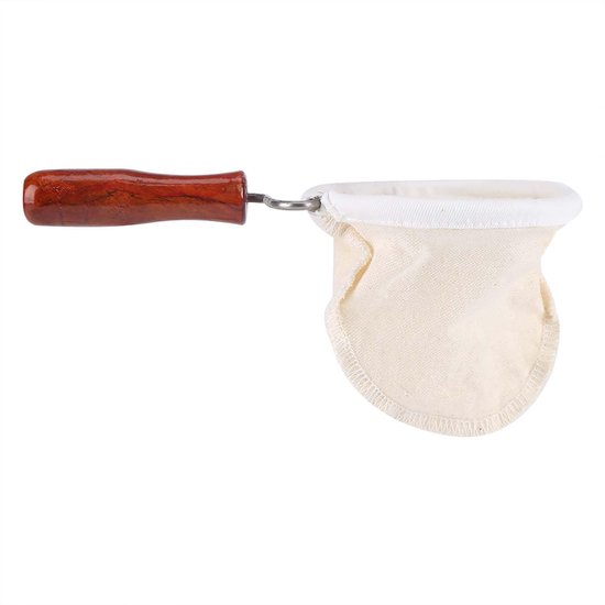 Allecto Wiederverwendbarer Kaffeefilter Filterbeutel Aus Flanellstoff Waschbar Und Strapazierfähig Klein Teesieb Für Kaffee Für Den Hausgebrauch.