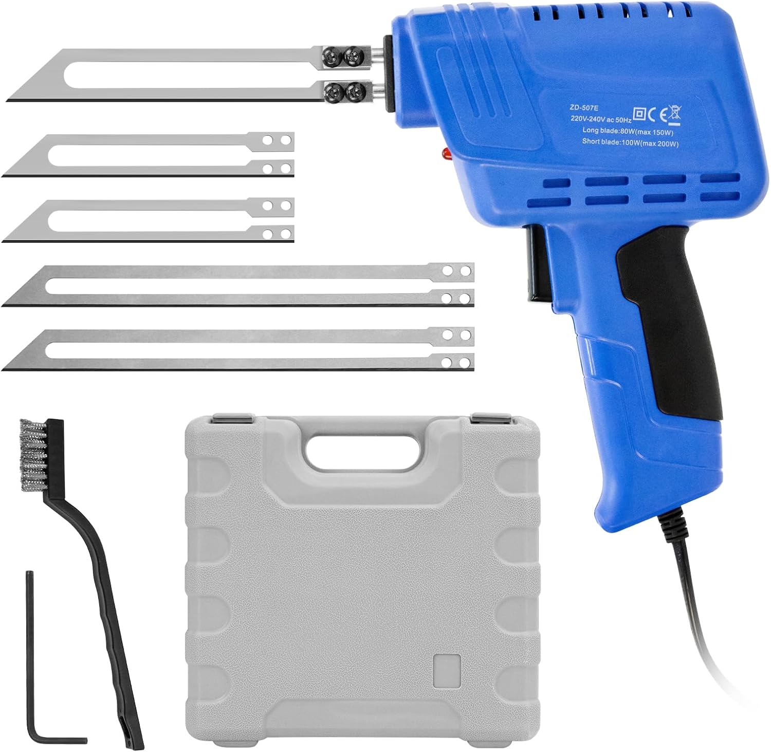 Elektrischer Schaumstoffschneider, Styroporschneider Mit 4 Geraden Klingen Elektrisches Heizmesser-set Für Eps-platten, Schaumstoff, Bänder, Gummi, Seile, Stoffe, Schaumstoff, Kunststoff