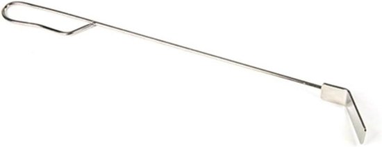 Ascheentferner Aus Edelstahl Grillwerkzeug Grillpflege Integriertes Design 50 Cm Silber