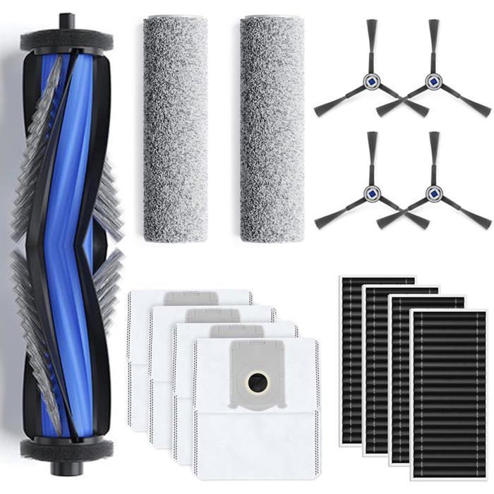 15-teiliges Zubehörset Für Ecovacs Deebot X8 Omni/x8 Pro Omni, 1 Hauptgummibürste, 4 Filter