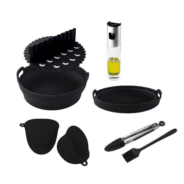 Cecotec Zubehörset Für Cecofry Silikon-heißluftfritteusen. Für Heißluftfritteusen Von 5 Bis 6,5 Litern, Inklusive Form.