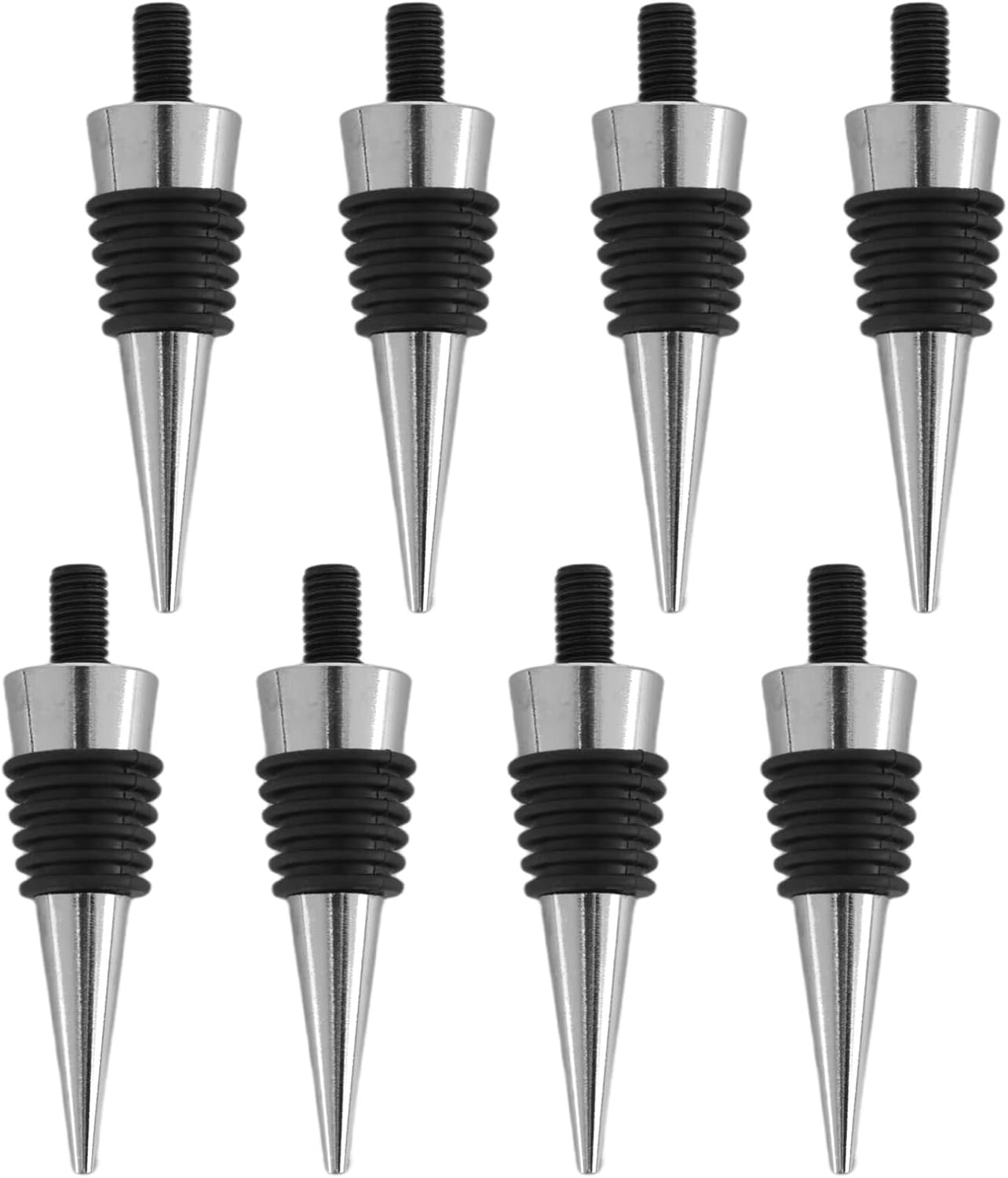 8 Stücke Metallkorken Weinstopper Satz Wiederverwendbare Weinstopper Einsatz Satz Hardware Für Hochzeit Wein Party Bar Drehen