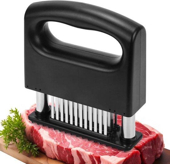 Fleischzartmacher – 48 Scharfe Edelstahlnadeln – Kompaktes Werkzeug Zum Zartmachen Von Rindfleisch, Steaks Und Hähnchen