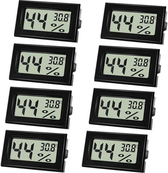 Hygrometer, Thermometer, Digitales Mini Hygrometer Mit Lcd Anzeige, Raumtemperatur Und Hygrometer Für Kinderzimmer, Schlafzimmer Und Weinkeller,