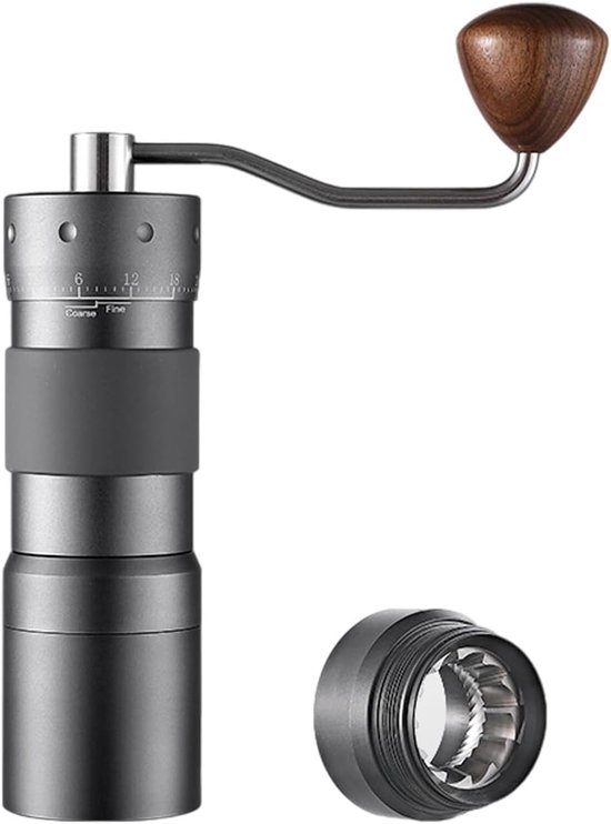 Tragbare, Handbetriebene Kaffeemühle Aus Edelstahl, Manuelle Mühle Mit Einstellbarer Espresso-funktion, Leise Handkaffeemühle