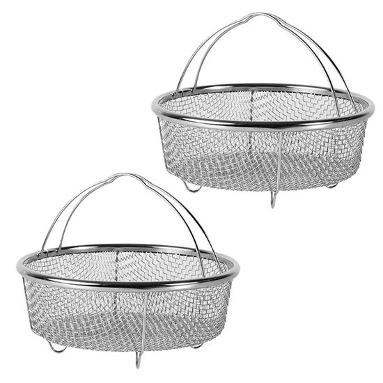 2-teiliges Feinsieb-set – Edelstahl 201 – Silber – 20 Cm