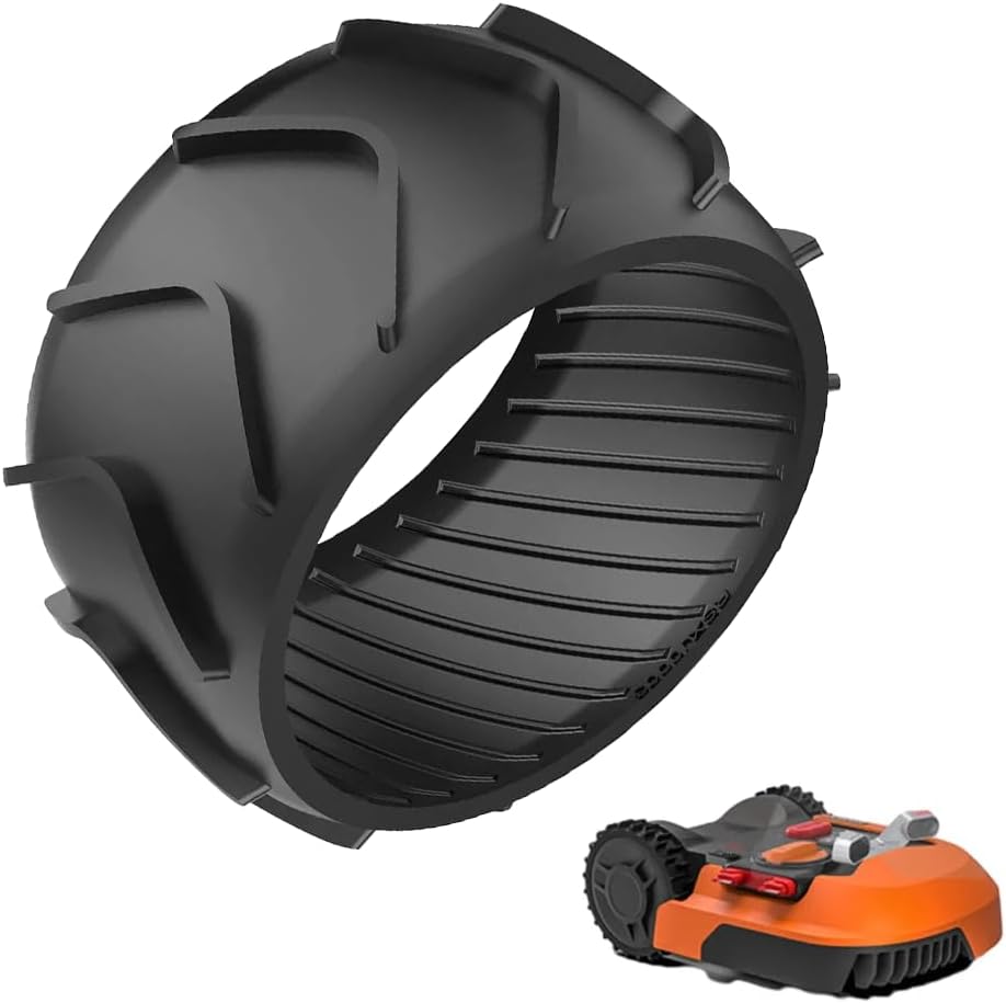 Xl-radschutz Für Worx Landroid – Vorderradprofil – Kompatibel Mit Den Radmodellen M500, M500 Plus, M700, M700 Plus, S300 Und M1000 – Traktionsverbessernde Abdeckung