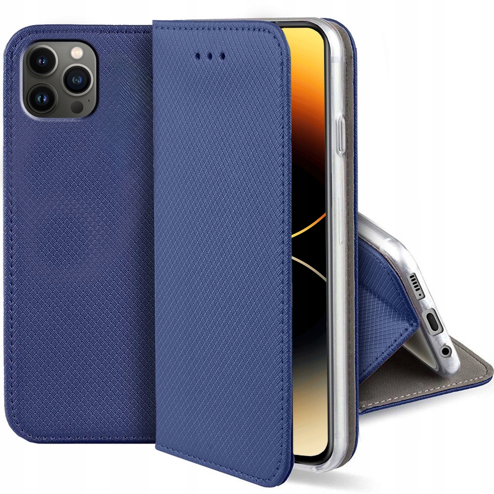 Schutzhülle Für Apple Iphone 11 Pro Max, Smart Magnet Book Closed, Marineblau + Glas